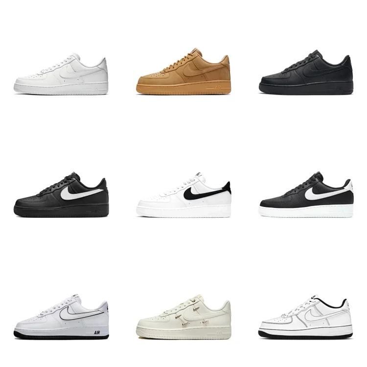 Pure white pure black wheat low top retro classic