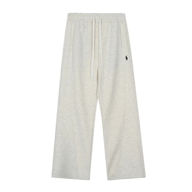 Tie-up pony men's and women's solid color straight plus fleece sweatpants for couples