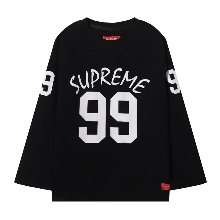 Printed loose long-sleeved round neck T-shirt, the most popular wasteland style top