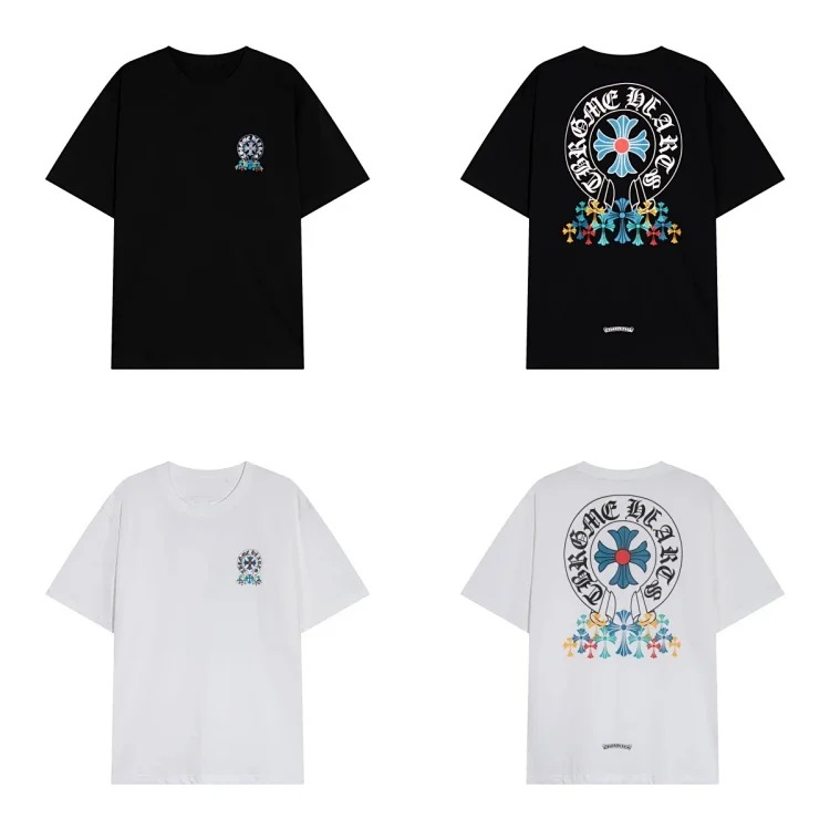 Casual loose short-sleeved T-shirt for men and womench