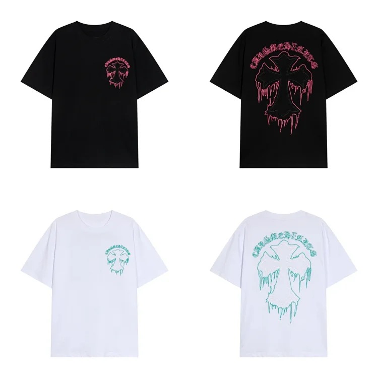 Casual loose short-sleeved T-shirt for men and womench