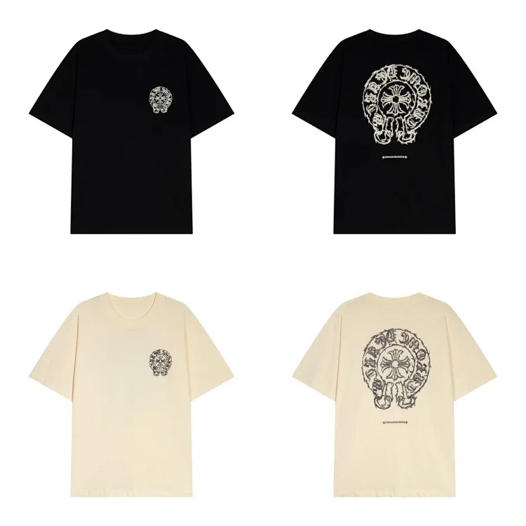Casual loose short-sleeved T-shirt for men and womench