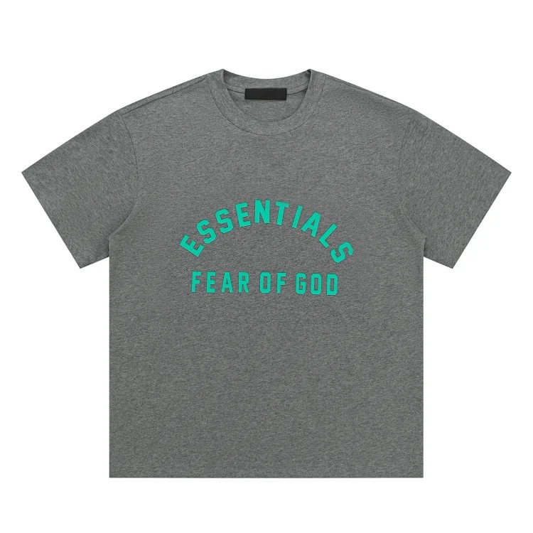 Short-sleeved multi-line letter men's and women's casual loose bottoming shirt og image 13