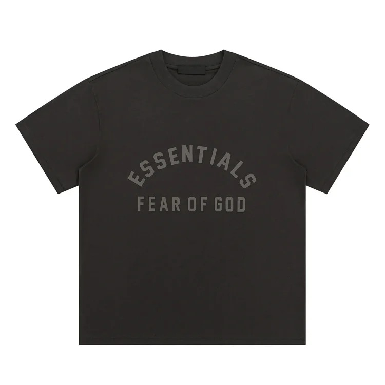 Short-sleeved multi-line letter men's and women's casual loose bottoming shirt og image 16