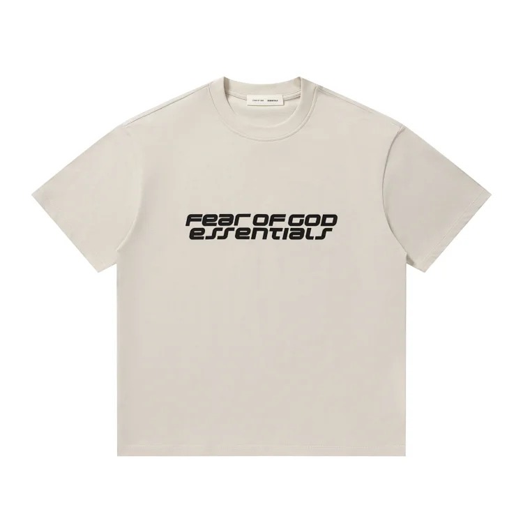 Short-sleeved multi-line letter men's and women's casual loose bottoming shirt og image 26