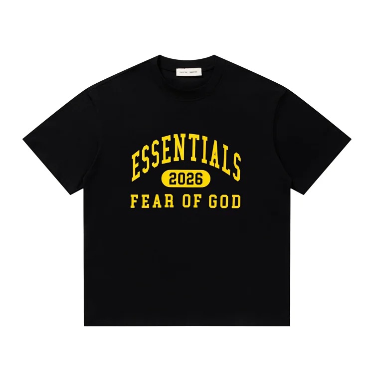 Short-sleeved multi-line letter men's and women's casual loose bottoming shirt og image 31