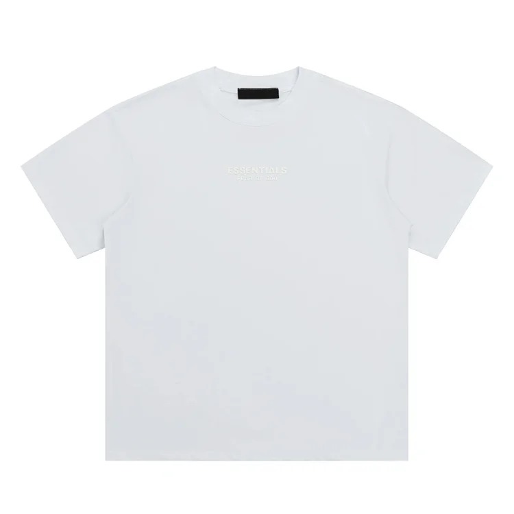 Short-sleeved multi-line letter men's and women's casual loose bottoming shirt og image 9