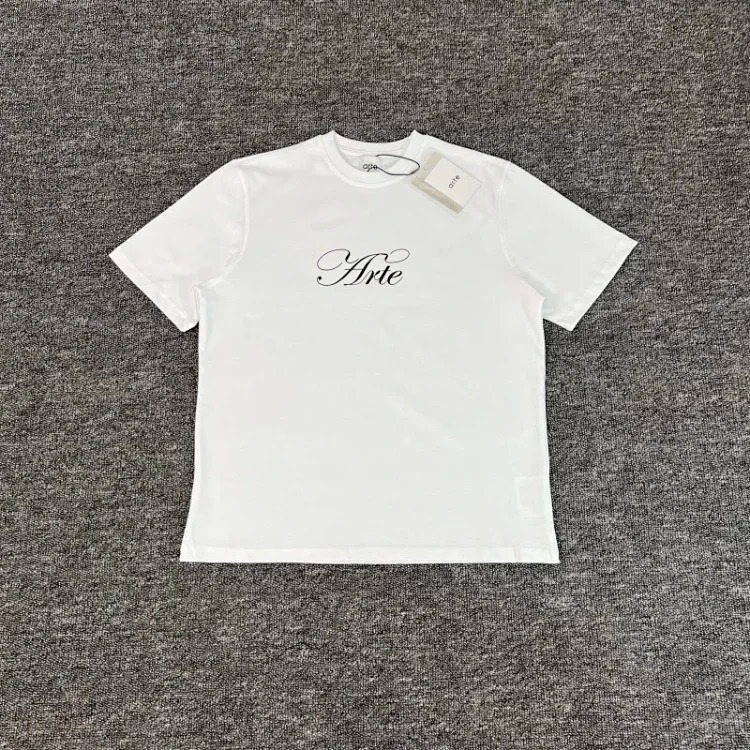 New style flower leaves rose letter print short-sleeved T-shirts for men and women couples