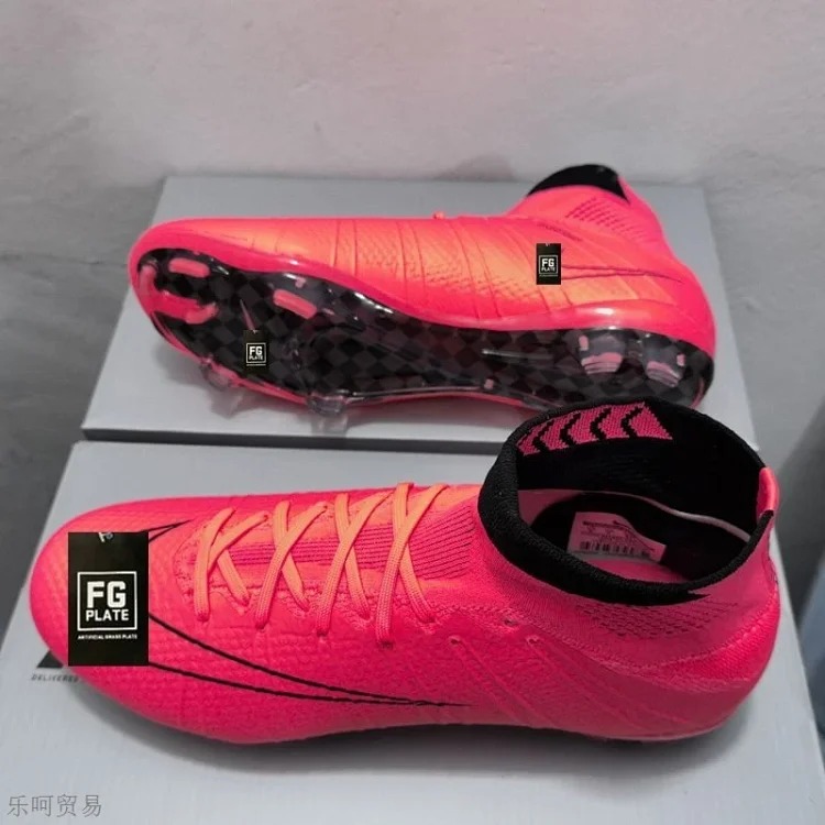 Football shoes FG spike high top CR7