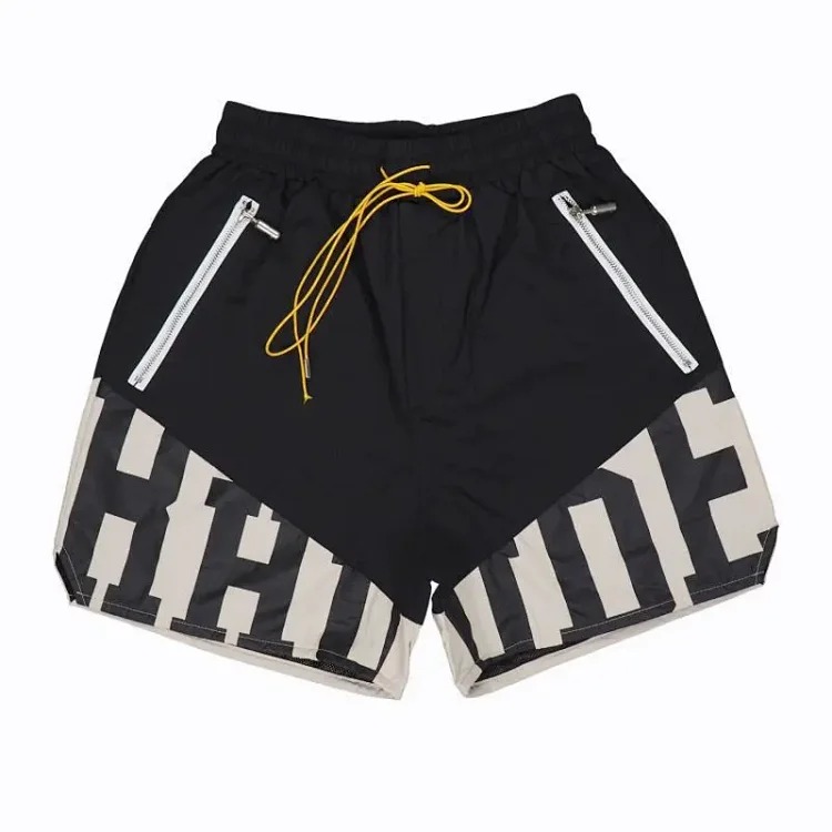 RH drawstring 3m letters reflective hip hop hip hop pants