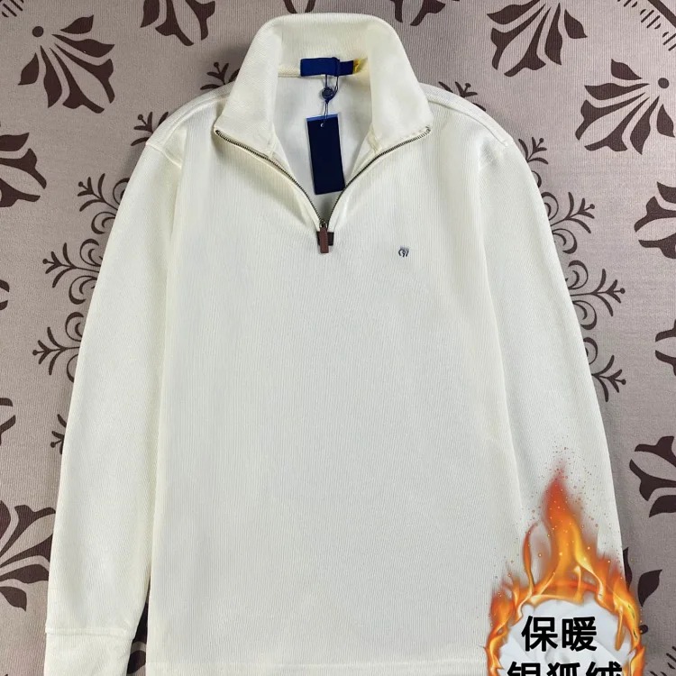 Ralph Lauren Pony logo half-zip lapel loose sweatshirt for women long-sleeved sweatshirt for men polo