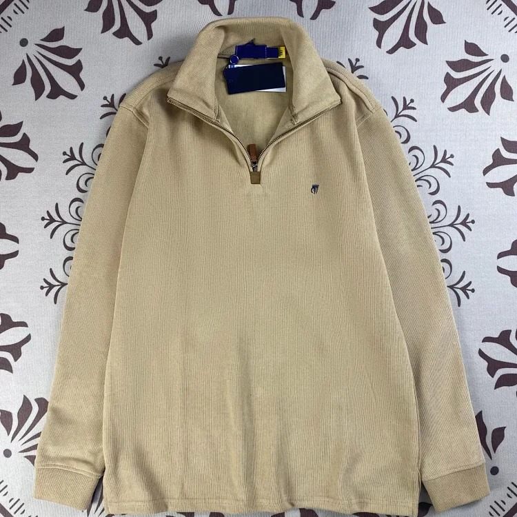Ralph Lauren Pony logo half-zip lapel loose sweatshirt for women long-sleeved sweatshirt for men polo