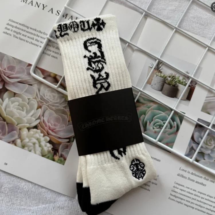 Fashion trend socks love graffiti red lips towel bottom mid-calf socks