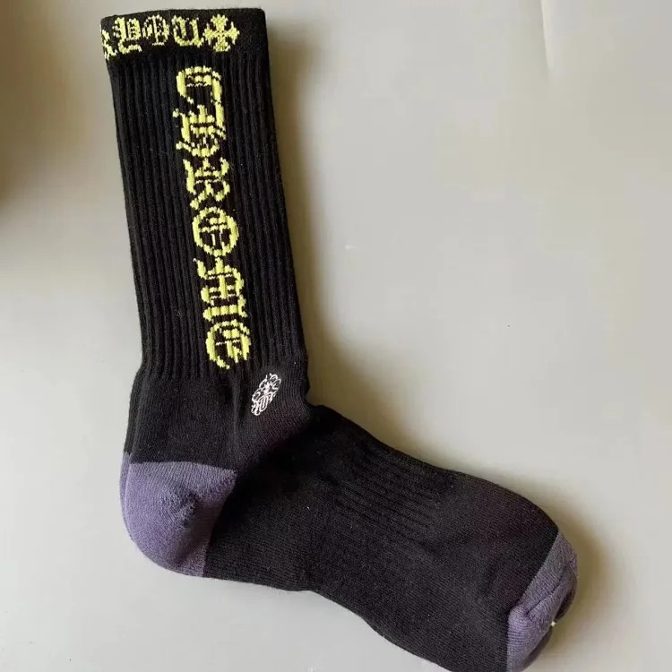 Fashion trend socks love graffiti red lips towel bottom mid-calf socks