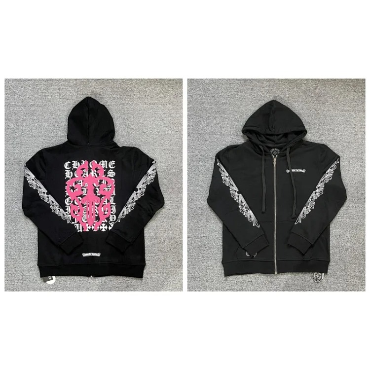 Pure cotton terry men's and women's zipper hooded sweatshirt
