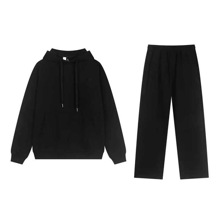 Correct of heavyweight pure cotton terry hoodie sweatshirt loose casual men's and women's zipper suit