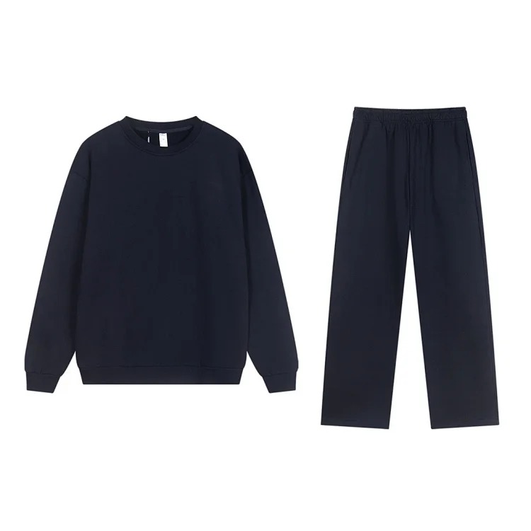Correct version of heavyweight pure cotton terry hoodie sweatshirt loose casual men's and women's zipper suit