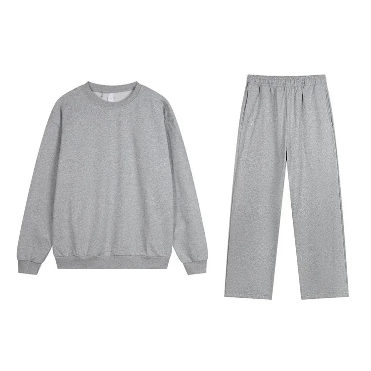Correct version of heavyweight pure cotton terry hoodie sweatshirt loose casual men's and women's zipper suit