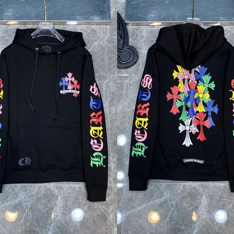 Graffiti terry hooded sweatshirt