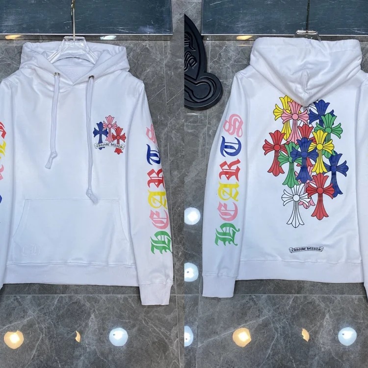Graffiti terry hooded sweatshirt