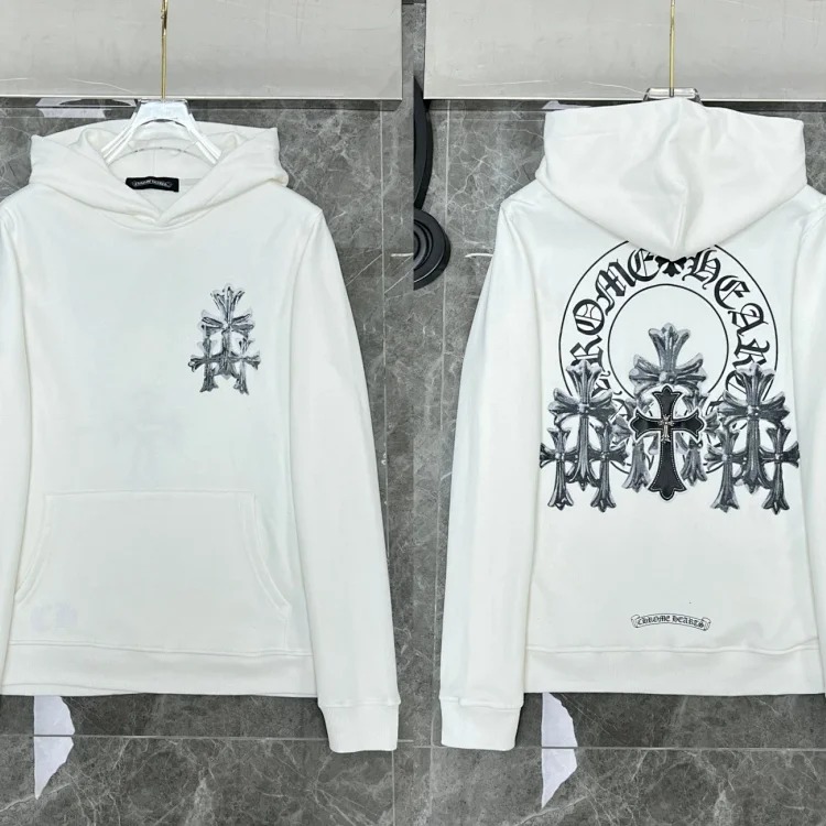 Graffiti terry hooded sweatshirt