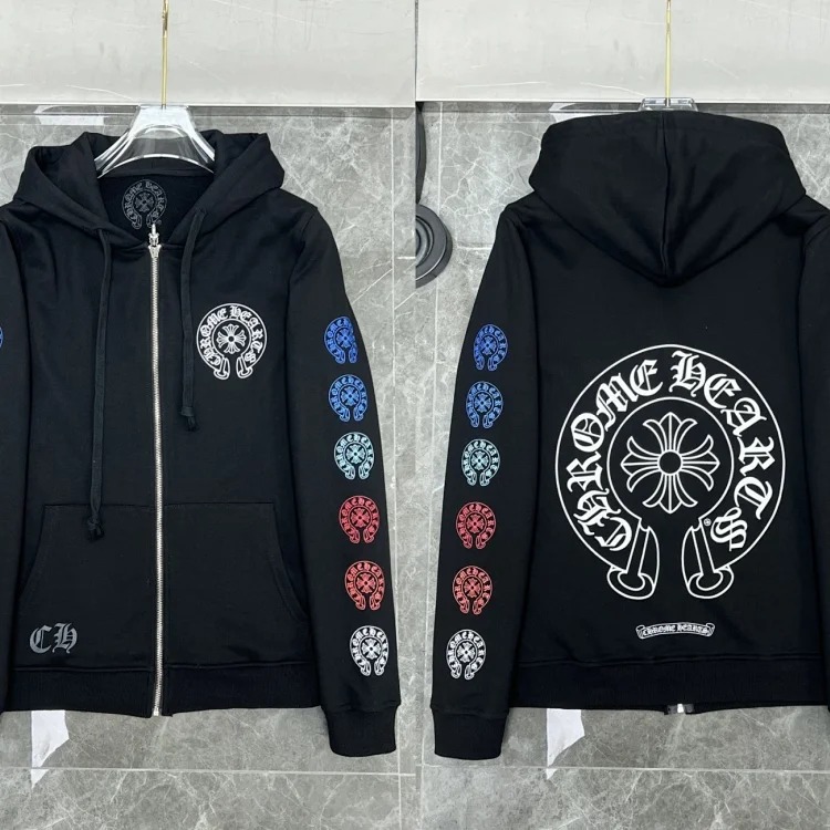 Graffiti terry hooded sweatshirt