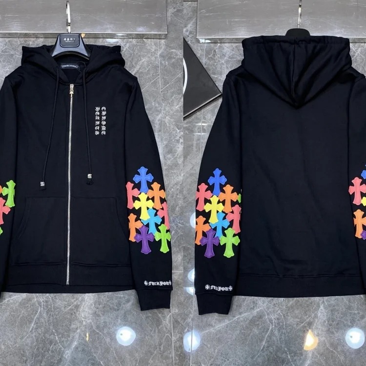 Graffiti terry hooded sweatshirt