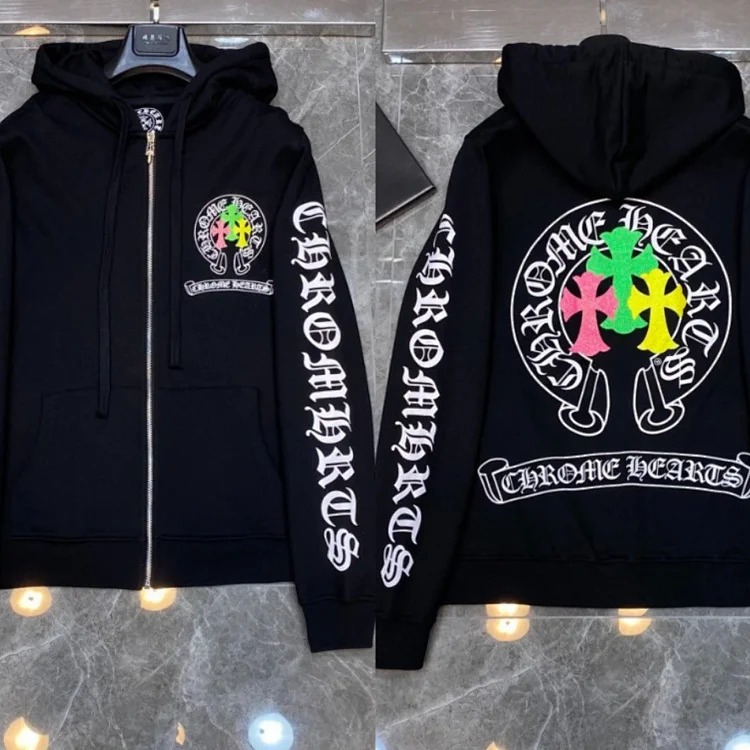 Graffiti terry hooded sweatshirt