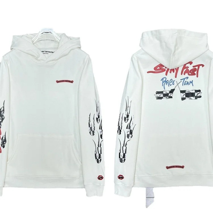 Graffiti terry hooded sweatshirt