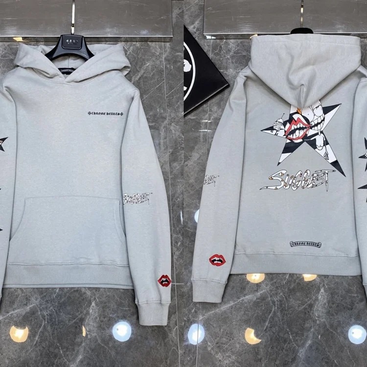 Graffiti terry hooded sweatshirt