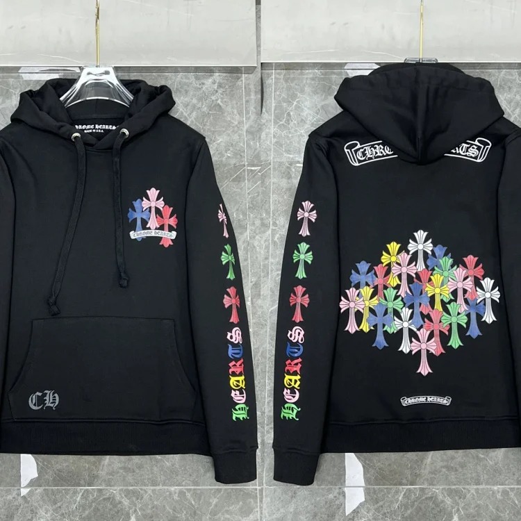 Graffiti terry hooded sweatshirt
