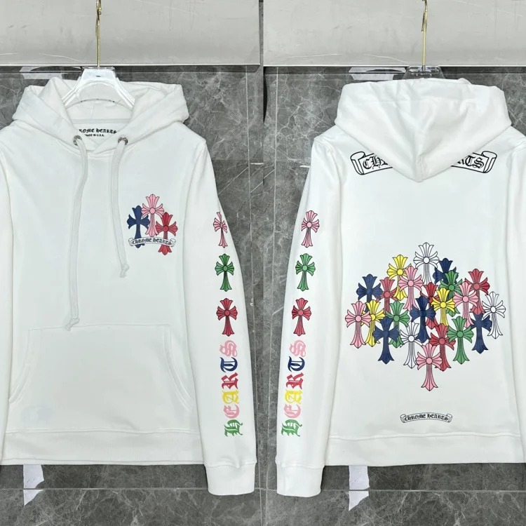 Graffiti terry hooded sweatshirt