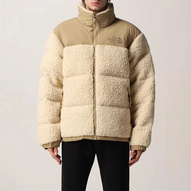 Beijia splicing thickened stand collar sherpa thickened fashionable warm