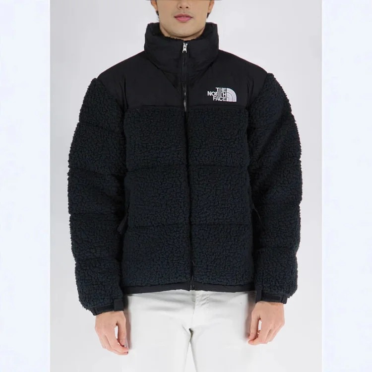 Beijia splicing thickened stand collar sherpa thickened fashionable warm