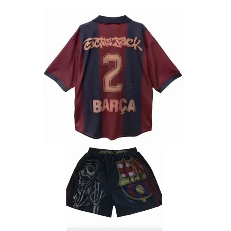 Retro co-branded football uniform set