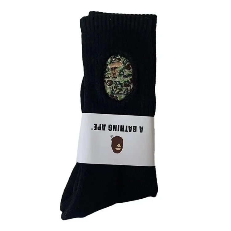 Towel socks, Japanese trendy socks, tall cotton socks, sweat-absorbent white socks