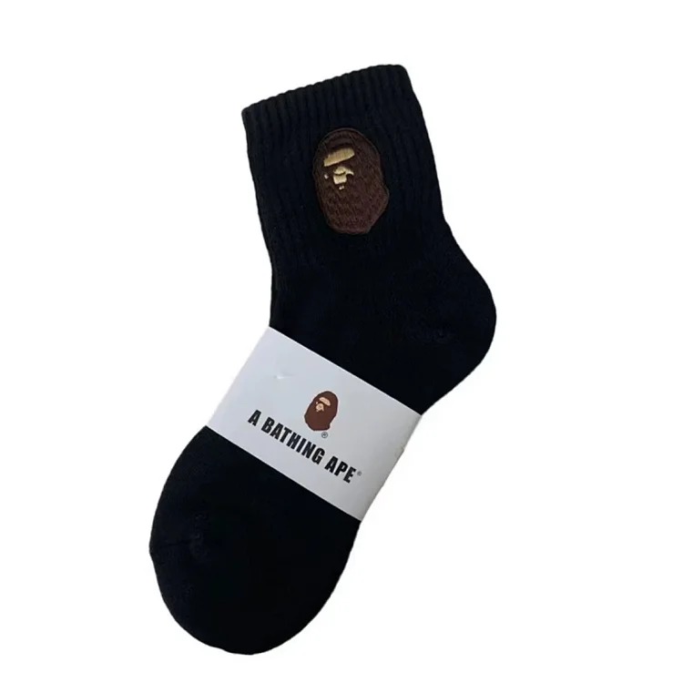 Towel socks, Japanese trendy socks, tall cotton socks, sweat-absorbent white socks