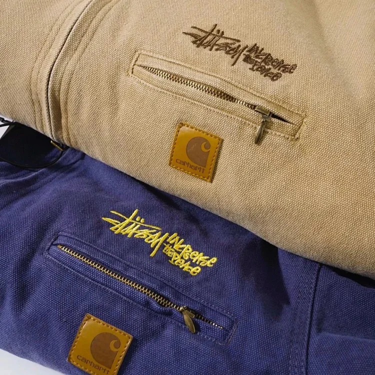 Joint second-hand style J97 washed canvas jacket for men and women