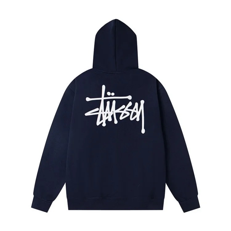 Stu college style trendy new niche letter embroidery logo casual loose men's and women's couple sweatshirts