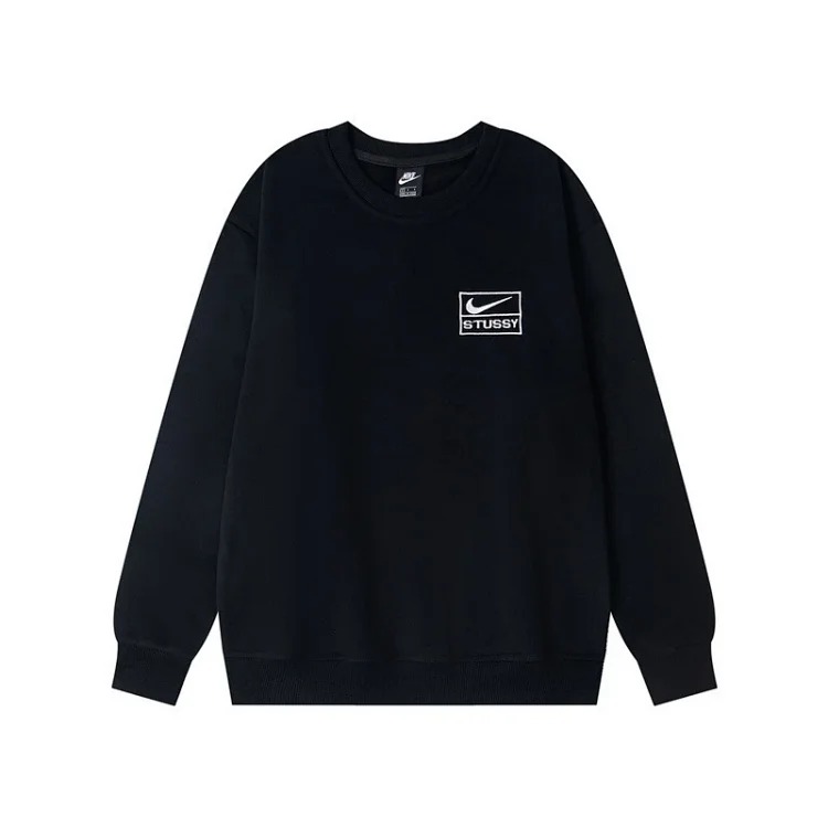 Stu college style trendy new niche letter embroidery logo casual loose men's and women's couple sweatshirts