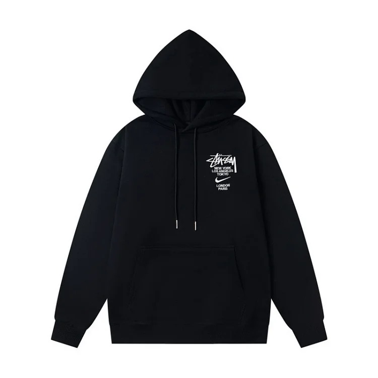 Stu college style trendy new niche letter embroidery logo casual loose men's and women's couple sweatshirts
