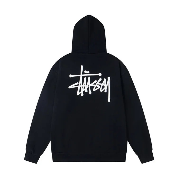 Stu college style trendy new niche letter embroidery logo casual loose men's and women's couple sweatshirts