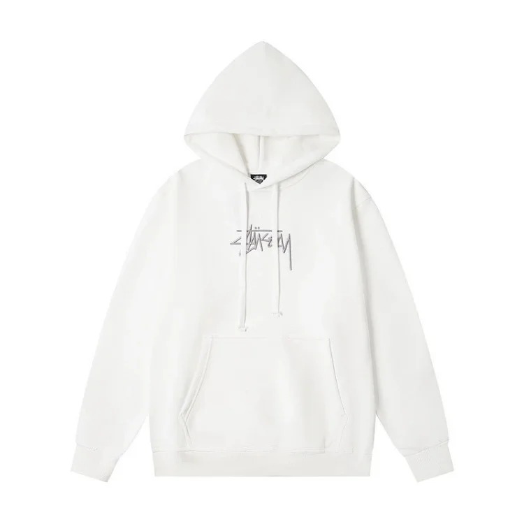 Stu college style trendy new niche letter embroidery logo casual loose men's and women's couple sweatshirts