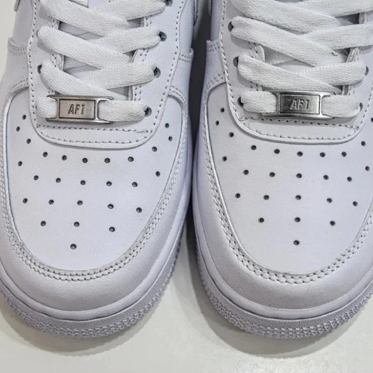 Pure white sports and casual shoes