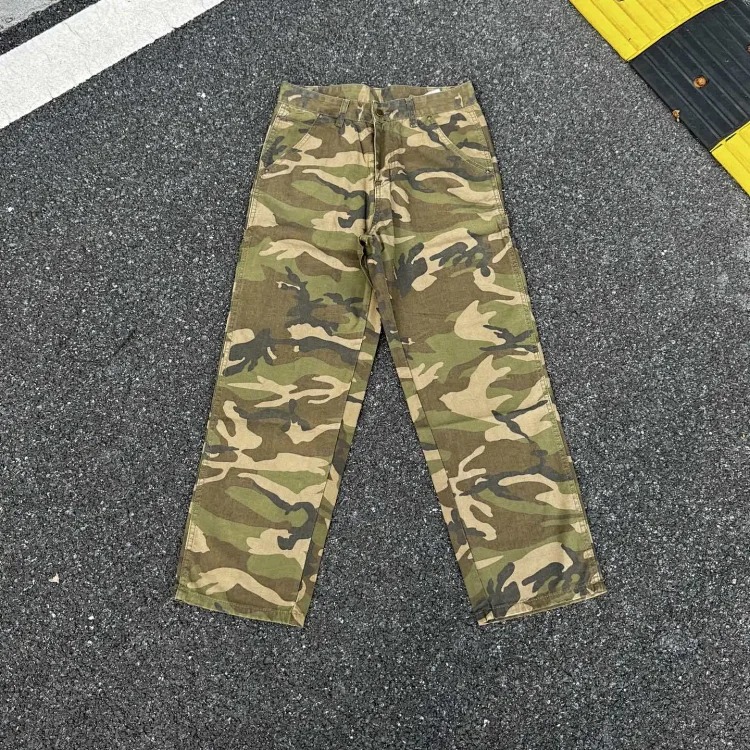 Camouflage Kaha Lumberjack Japanese Workwear Style Jeans Versatile and Casual