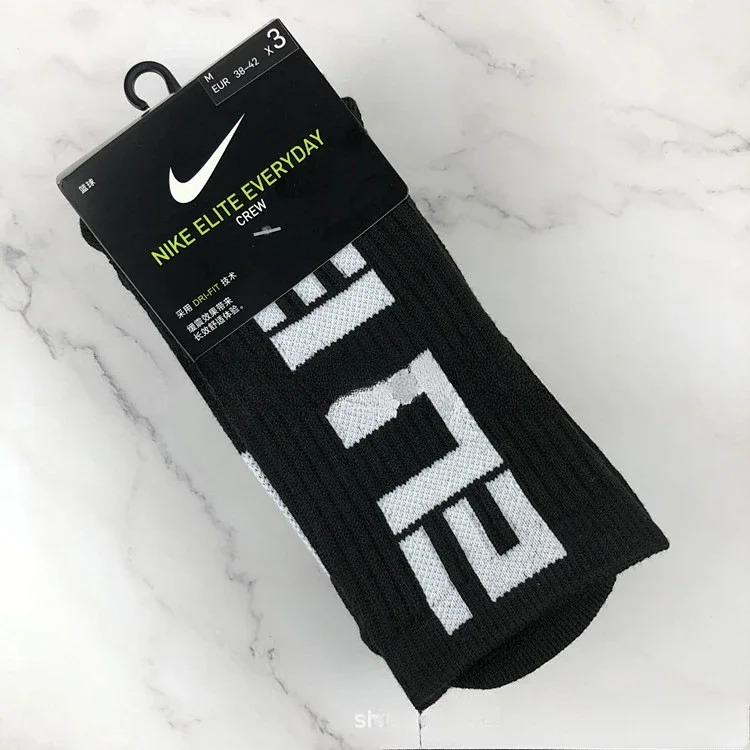 Socks Men's Long Socks Wholesale Towel Bottom Thickened Elite Socks Sports Socks Sweat-Absorbent Socks