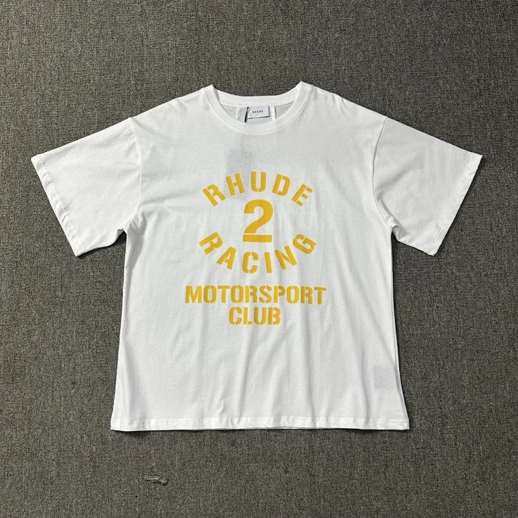 New style retro logo print for men and women, loose casual short-sleeved round neck