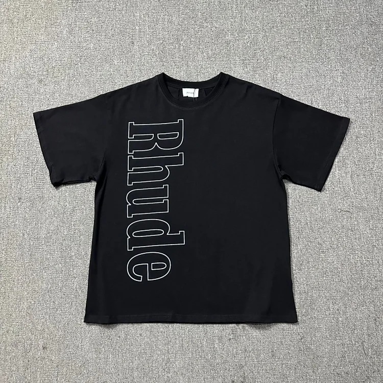 New style retro logo print for men and women, loose casual short-sleeved round neck