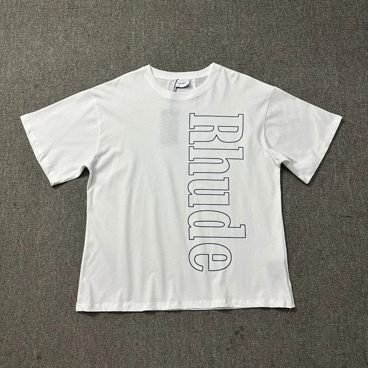 New style retro logo print for men and women, loose casual short-sleeved round neck