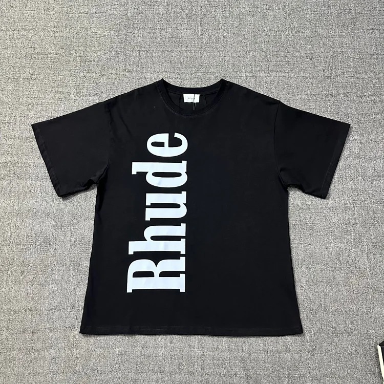 New style retro logo print for men and women, loose casual short-sleeved round neck